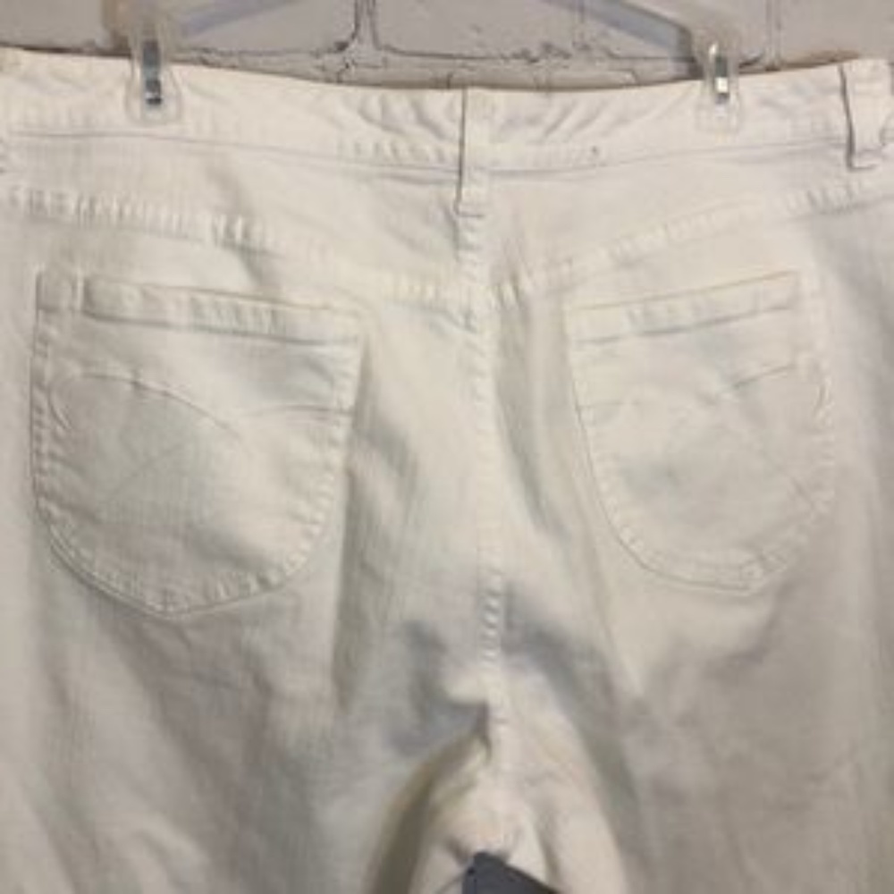 CHICOS PLATINUM QUARTZ JEAN WHITE SZ XL (16) NICE - Picture 3 of 7